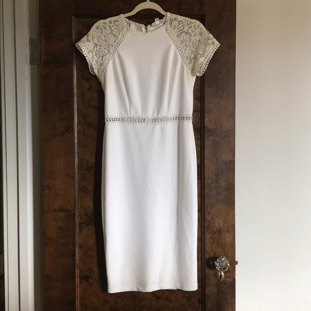 White lace dress